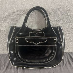 Kate Spade Pretty Penny Treesh black patent leather purse